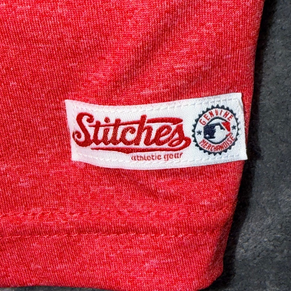 Los Angeles Angels Stitches Mens Quarter Zip Pullover MLB Jacket Size XL Red - Picture 6 of 8